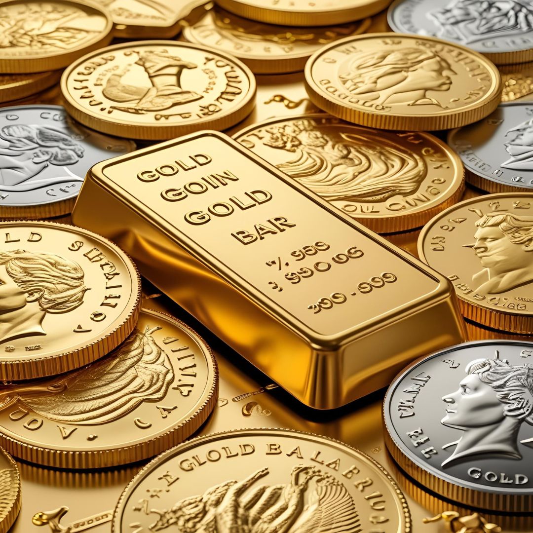 gold bar gold coin